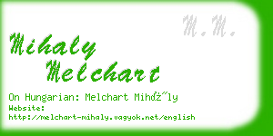 mihaly melchart business card